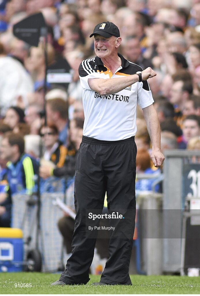 7 September 2014; Kilkenny manager Brian Cody after his side conceded a point in the second half. GAA Hurling All Ireland Senior Championship Final, Kilkenny v Tipperary. Croke Park, Dublin. Picture credit: Pat Murphy / SPORTSFILE