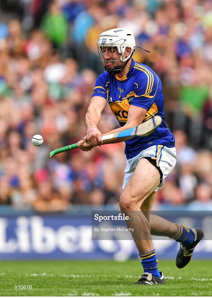 7 September 2014; Patrick Maher, Tipperary, scores his side's first goal. GAA Hurling All Ireland Senior Championship Final, Kilkenny v Tipperary. Croke Park, Dublin. Picture credit: Stephen McCarthy / SPORTSFILE