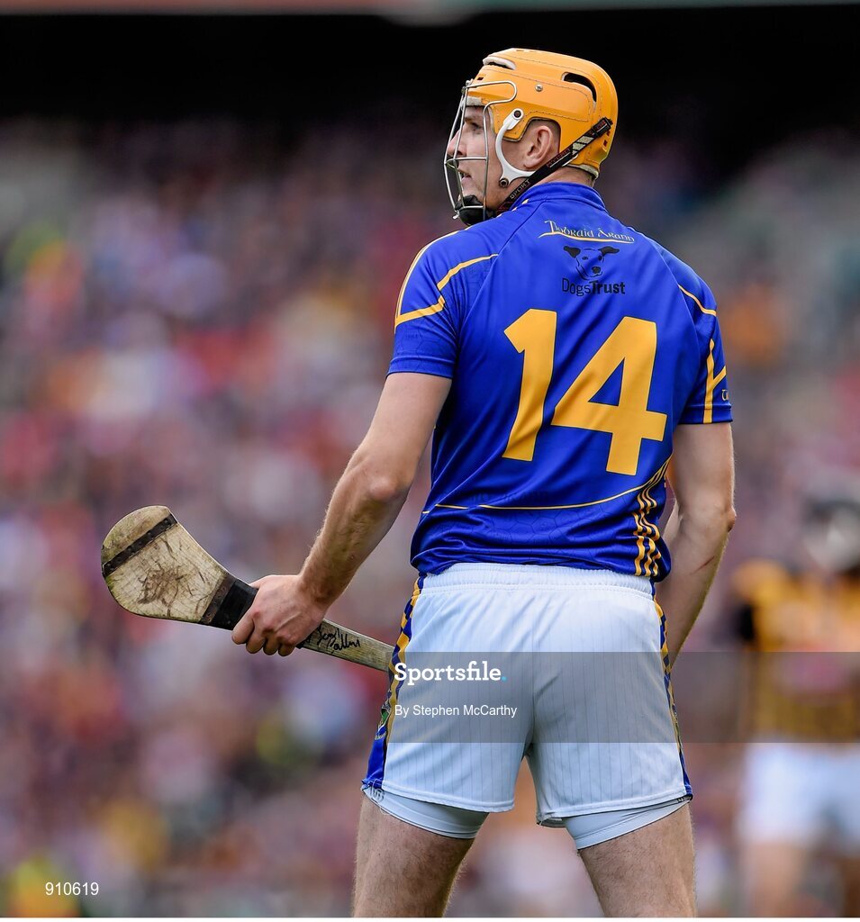 7 September 2014; Seamus Callanan, Tipperary. GAA Hurling All Ireland Senior Championship Final, Kilkenny v Tipperary. Croke Park, Dublin. Picture credit: Stephen McCarthy / SPORTSFILE