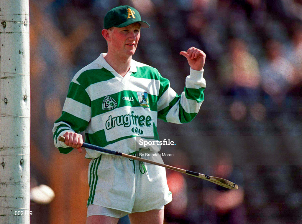 25 May 1997; Albert Shanahan of Limerick during the Munster Senior Hurling Championship Quarter-Final between Limerick and Waterford at Semple Stadium in Thurles, Co. Tipperary. Photo by Brendan Moran/Sportsfile