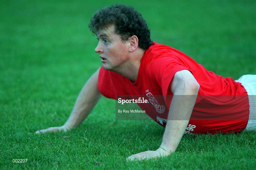 3 September 1996; Mayo's Anthony Finnerty during a training session, at McHale Park in Castlebar, in advance of the Bank of Ireland All-Ireland Senior Football Championship Final. Photo by Ray McManus/Sportsfile