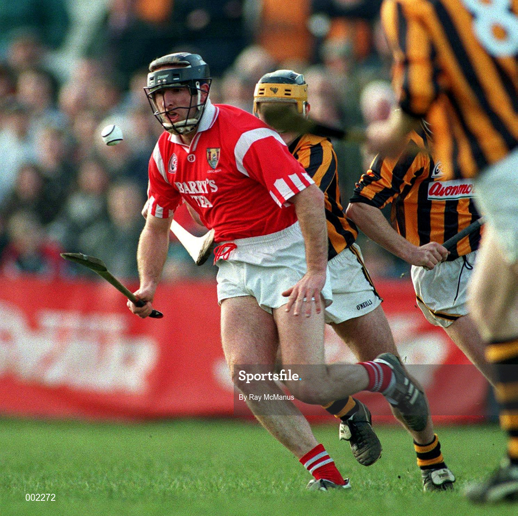 3 March 1996; Brian Corcoran of Cork during the National Hurling League Division 1 match between Kilkenny and Cork at Nowlan Park in Kilkenny. Photo by Ray McManus/Sportsfile