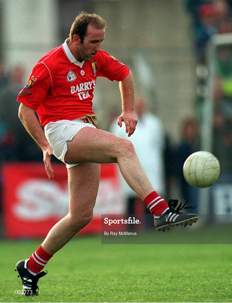 26 May 1996; Brian Corcoran of Cork during the Guinness Munster Senior Hurling Championship Quarter-Final match between Cork and Limerick at Pairc Ui Chaoimh in Cork. Photo by Ray McManus/Sportsfile