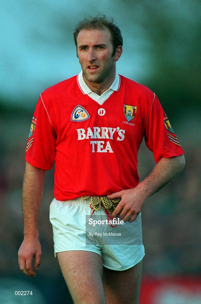 26 May 1996; Brian Corcoran of Cork during the Guinness Munster Senior Hurling Championship Quarter-Final match between Cork and Limerick at Pairc Ui Chaoimh in Cork. Photo by Ray McManus/Sportsfile