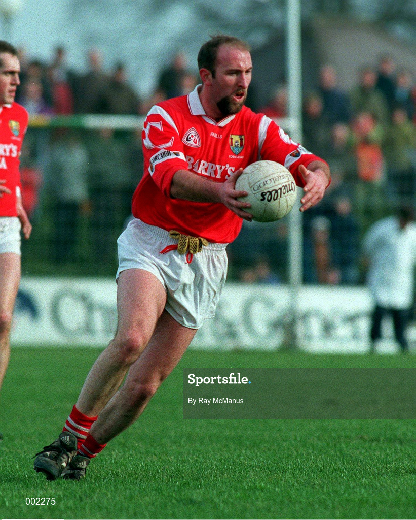 21 July 1996; Brian Corcoran of Cork during the Munster Senior Football Championship Final at Pairc Ui Chaoimh in Cork. Photo by Ray McManus/Sportsfile