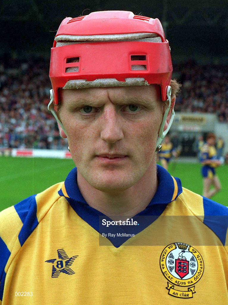 16 June 1996; Brian Lohan of Clare ahead of the Munster GAA Hurling Senior Championship Semi-Final match between Limerick and Clare at Gaelic Grounds in Limerick. Photo by Ray McManus/Sportsfile