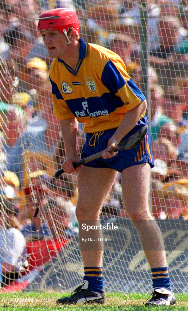 16 June 1996; Brian Lohan of Clare during the Munster GAA Hurling Senior Championship Semi-Final match between Limerick and Clare at Gaelic Grounds in Limerick. Photo by David Maher/Sportsfile