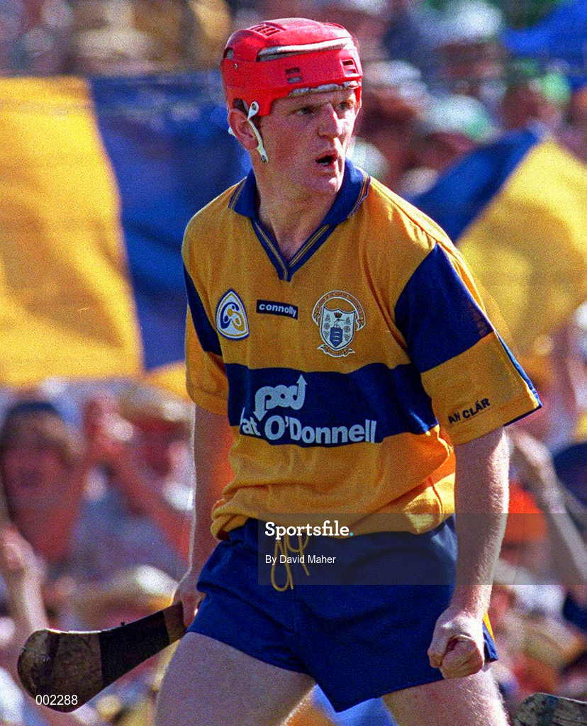 16 June 1996; Brian Lohan of Clare during the Munster GAA Hurling Senior Championship Semi-Final match between Limerick and Clare at Gaelic Grounds in Limerick. Photo by David Maher/Sportsfile