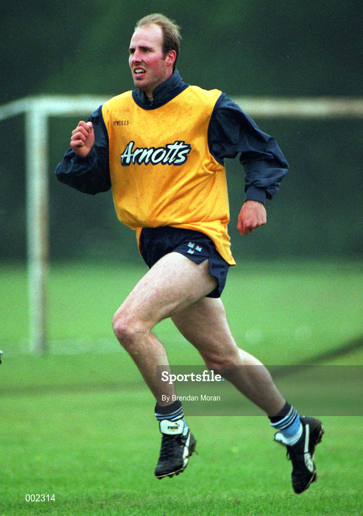 10 June 1997; Brian Stynes during a Dublin GAA Senior Football Training Session in Santry, Dublin. Photo by Brendan Moran/Sportsfile