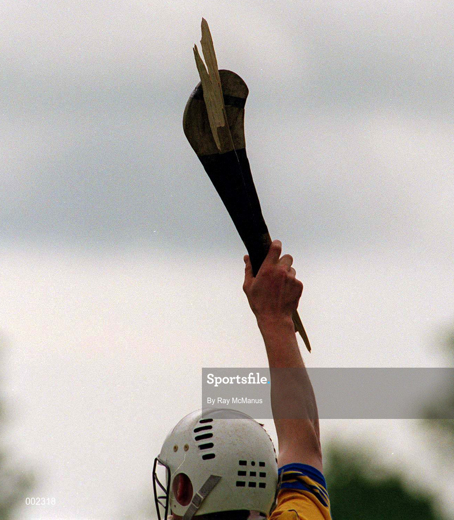 7 May 1995; A broken hurley is seen during the Church & General National League Hurling Final between Kilkenny and Clare at Semple Stadium in Thurles, Tipperary. Photo by Ray McManus/Sportsfile