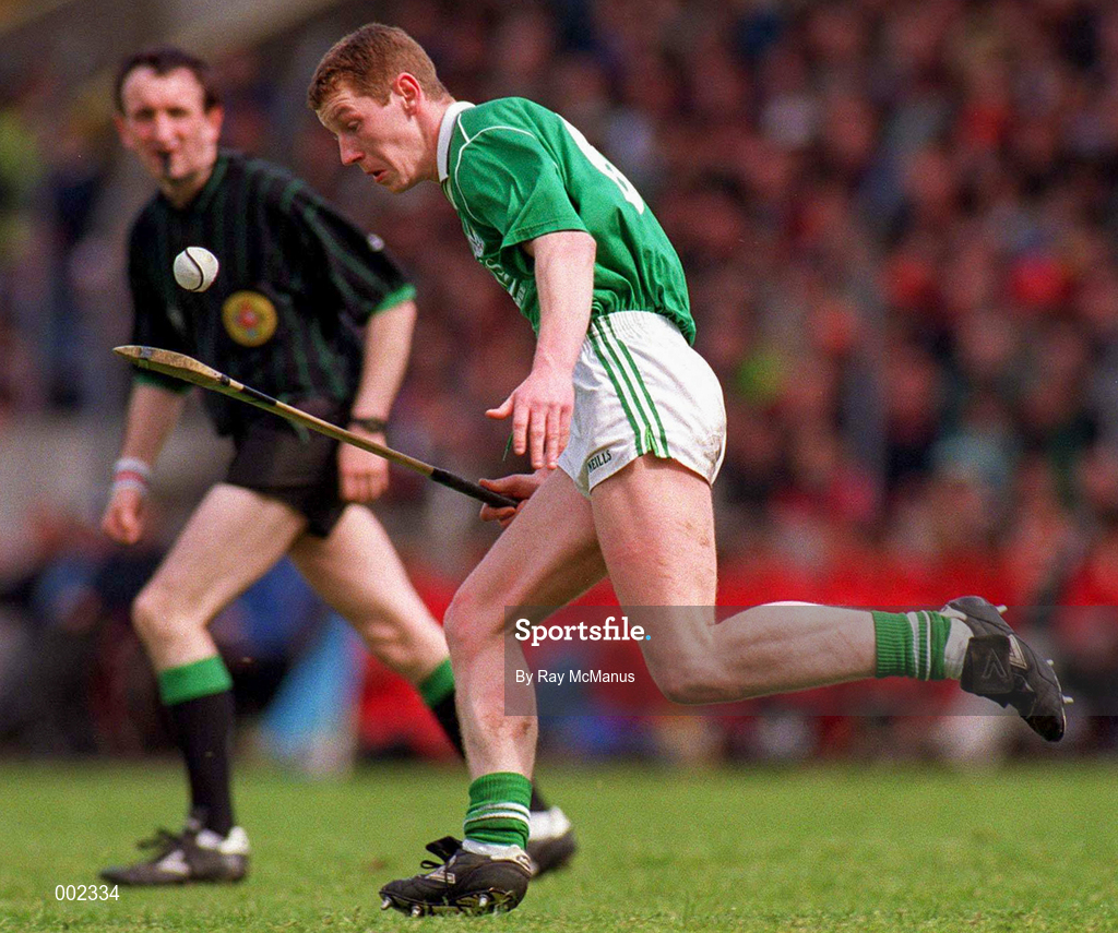 16 June 1996; Ciaran Carey of Limerick during the Munster GAA Hurling Senior Championship Semi-Final match between Limerick and Clare at Gaelic Grounds in Limerick. Photo by Ray McManus/Sportsfile