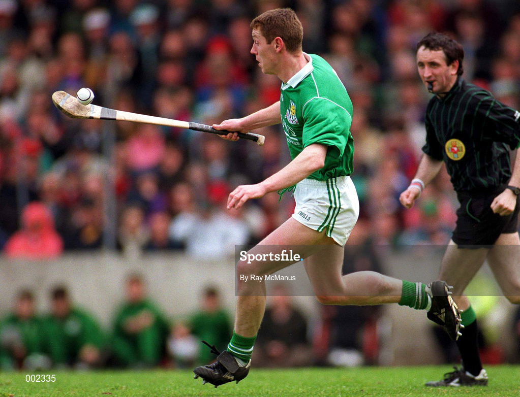 16 June 1996; Ciaran Carey of Limerick during the Munster GAA Hurling Senior Championship Semi-Final match between Limerick and Clare at Gaelic Grounds in Limerick. Photo by Ray McManus/Sportsfile