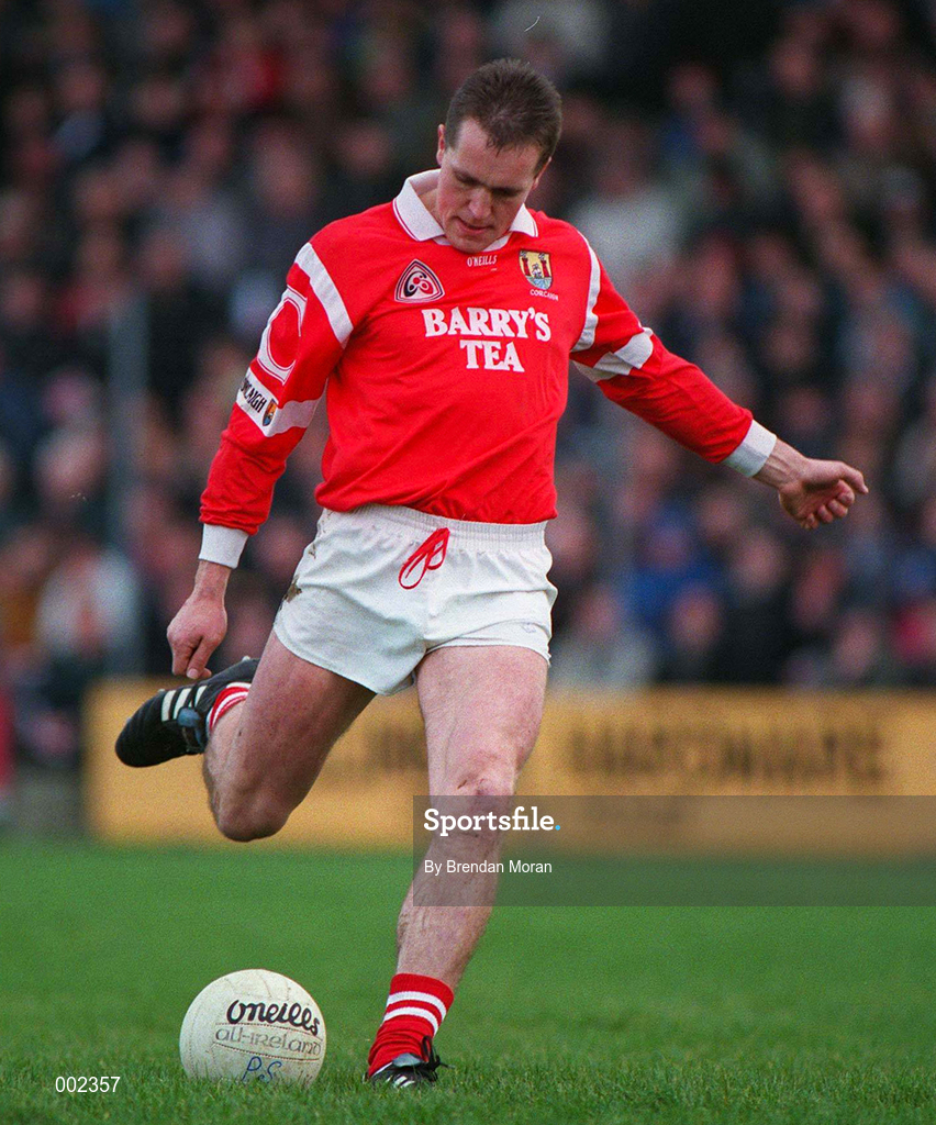 6 March 1997; Ciaran O'Sullivan of Cork during the Church & General National Football League match between Kerry and Cork at Austin Stack Park in Tralee, Kerry. Photo by Brendan Moran/Sportsfile