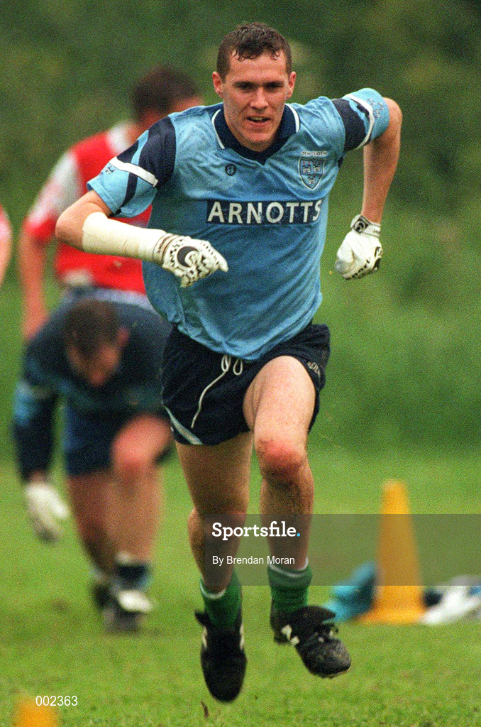 10 June 1997; Ciaran Whelan during a Dublin GAA Senior Football Training Session in Santry, Dublin. Photo by Brendan Moran/Sportsfile
