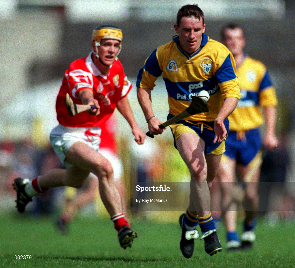 8 June 1997; Colin Lynch of Clare during the GAA Munster Senior Hurling Championship Semi-Final between Clare and Cork at the Gaelic Grounds in Limerick. Photo by Ray McManus/Sportsfile