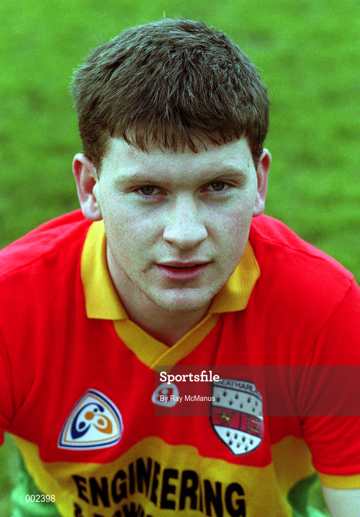 4 December 1994; Cold Hayden of Carlow prior to the Church & General National Football League Division 4 match against Carlow at Ballyragget in Kilkenny. Photo by Ray McManus/Sportsfile