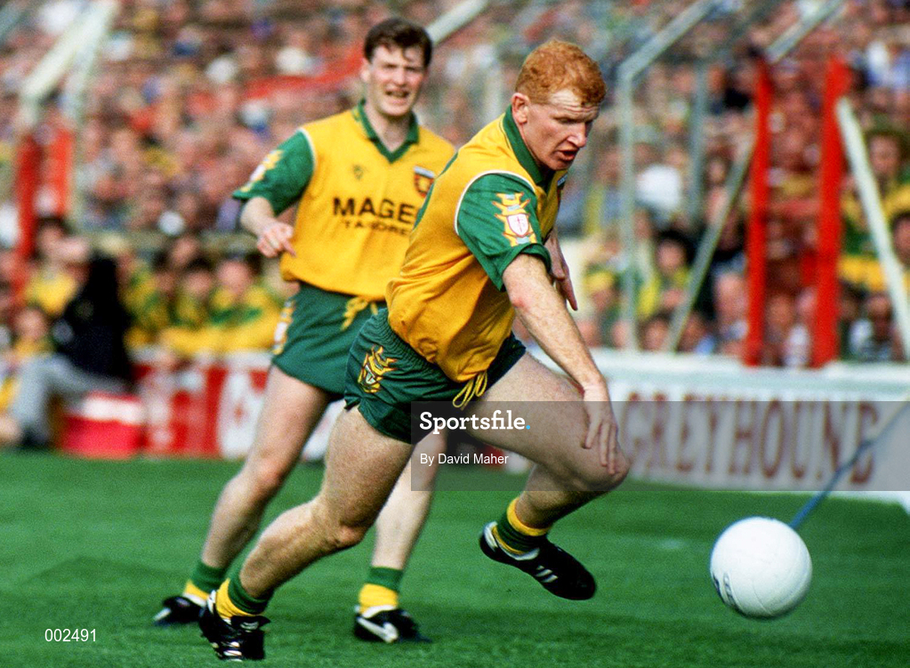 20 September 1992; Declan Bonner of Donegal during the All-Ireland Senior Football Championship Final match between Donegal and Dublin at Croke Park in Dublin. Photo by David Maher/Sportsfile
