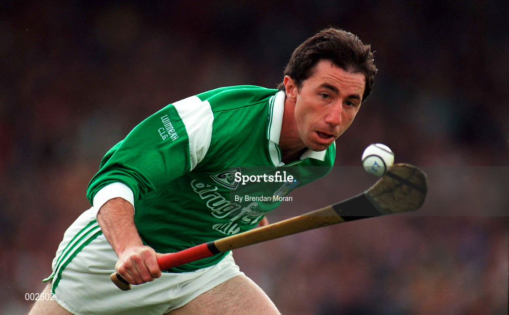 13 April 1997; Declan Nash of Limerick during the National Hurling League Division 1 match between Limerick v Tipperary at the Gaelic Grounds in Limerick. Photo by Brendan Moran/Sportsfile
