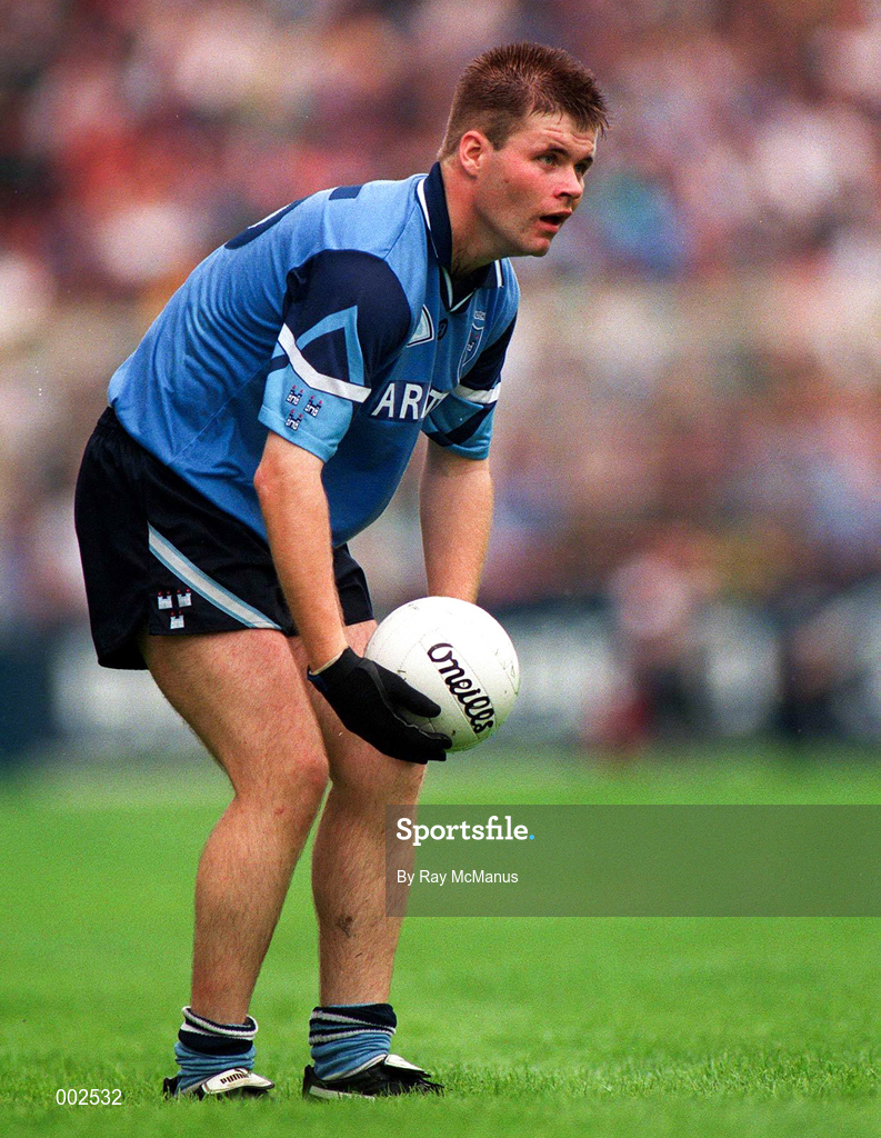 28 July 1996; Dessie Farrell of Dublin during the Leinster Senior Football Championship Final between Dublin and Meath in Croke Park, Dublin. Photo by Ray McManus/Sportsfile