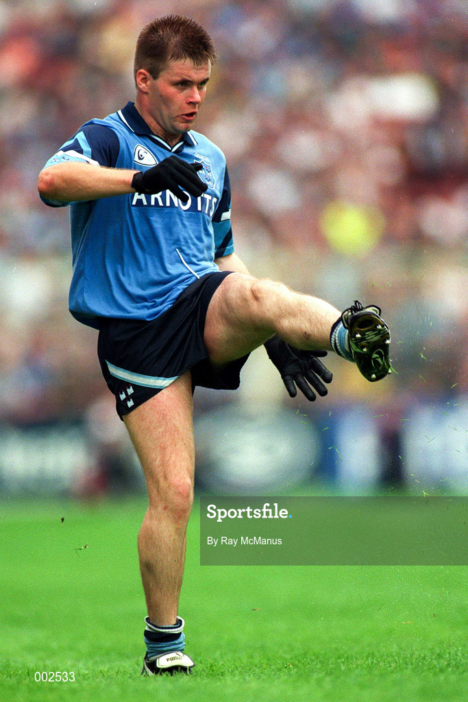 28 July 1996; Dessie Farrell of Dublin during the Leinster Senior Football Championship Final between Dublin and Meath in Croke Park, Dublin. Photo by Ray McManus/Sportsfile