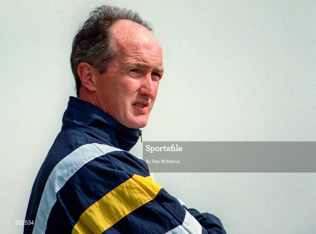 11 May 1997; Antrim manager Dominic McKinley during the National Hurling League Division 2 match between Dublin and Antrim at Parnell Park in Dublin. Photo by Ray McManus/Sportsfile
