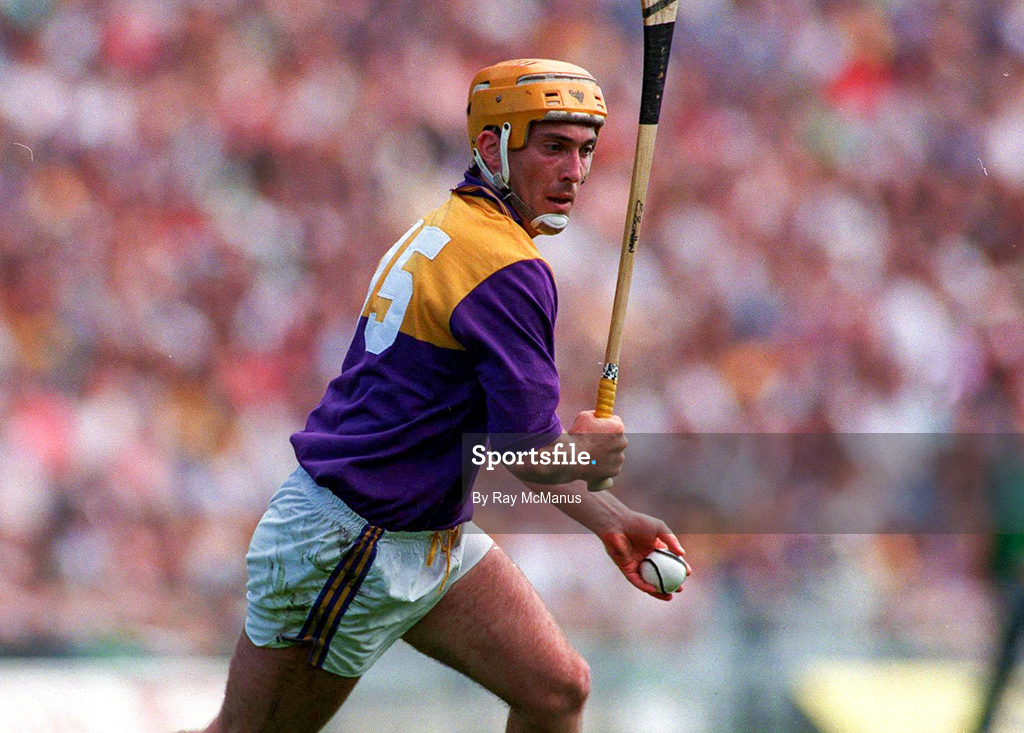 14 July 1996; Eamonn Scallan of Wexford during the Guinness Leinster Senior Hurling Championship Final between Wexford and Offaly at Croke Park in Dublin. Photo by Ray McManus/Sportsfile