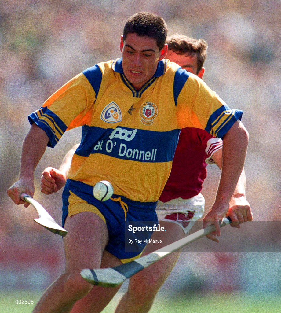 6 August 1995; Fergus Tuohy of Clare during the All-Ireland Senior Hurling Championship Semi-Final between Clare and Galway at Croke Park in Dublin. Photo by Ray McManus/Sportsfile