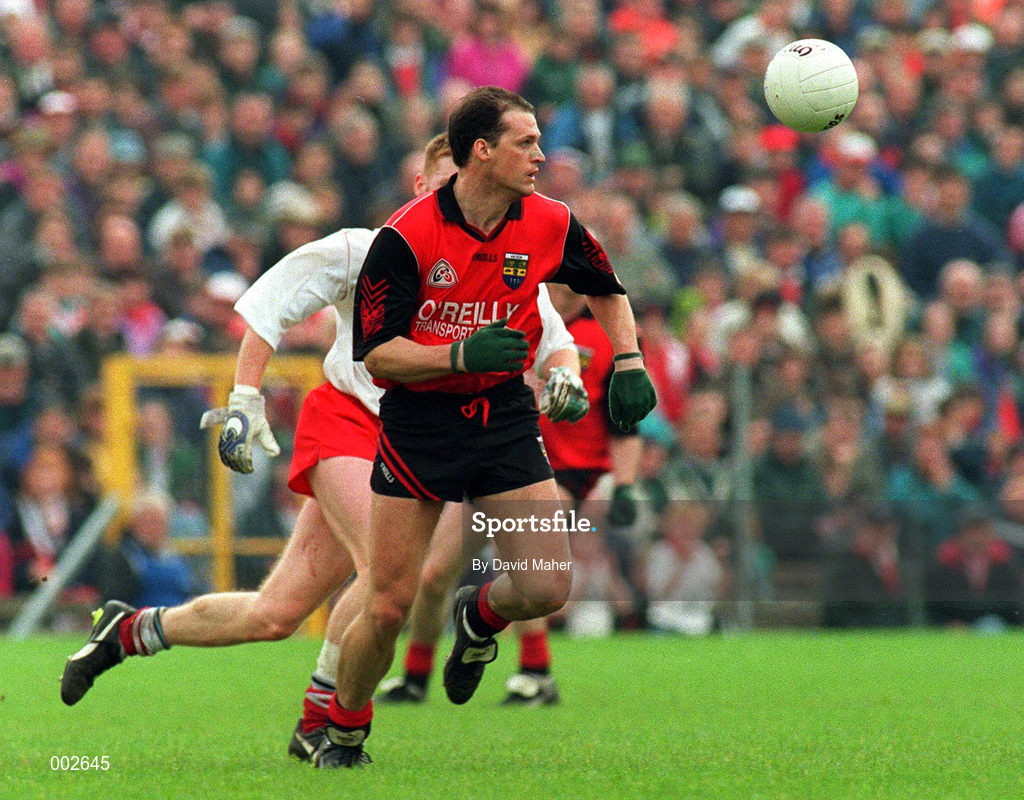 18 May 1997; Gary Mason of Down during the Ulster GAA Football Senior Championship Preliminary Round match between Down and Tyrone at St. Tiernach's Park in Clones. Photo by David Maher/Sportsfile