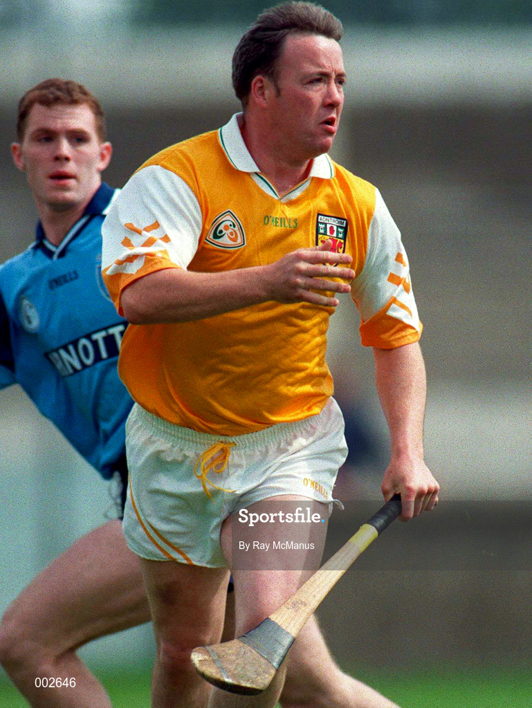 11 May 1997; Gary O'Kane of Antrim during the National Hurling League Division 2 match between Dublin and Antrim at Parnell Park in Dublin. Photo by Ray McManus/Sportsfile