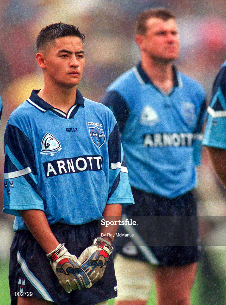 28 July 1996; Jason Sherlock of Dublin ahead of the Leinster Senior Football Championship Final between Dublin and Meath at Croke Park in Dublin. Photo by Ray McManus/Sportsfile