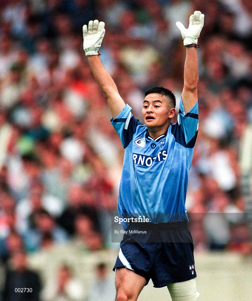 28 July 1996; Jason Sherlock of Dublin during the Leinster Senior Football Championship Final between Dublin and Meath in Croke Park, Dublin. Photo by Ray McManus/Sportsfile