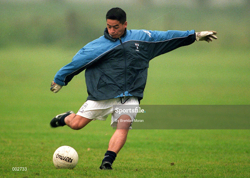 10 June 1997; Jason Sherlock during a Dublin GAA Senior Football Training Session in Santry, Dublin. Photo by Brendan Moran/Sportsfile