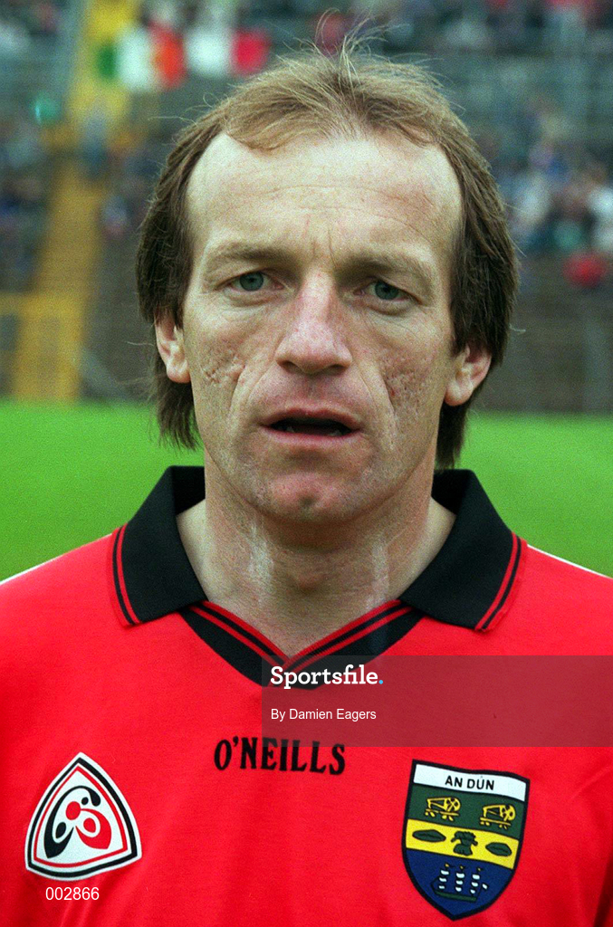 18 May 1997; John Treanor of Down ahead of the Ulster GAA Football Senior Championship Preliminary Round match between Down and Tyrone at St. Tiernach's Park in Clones. Photo by Damien Eagers/Sportsfile