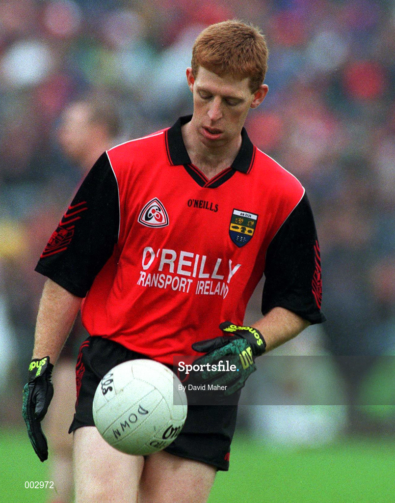 18 May 1997; Liam Howlett of Down during the Ulster GAA Football Senior Championship Preliminary Round match between Down and Tyrone at St. Tiernach's Park in Clones. Photo by David Maher/Sportsfile