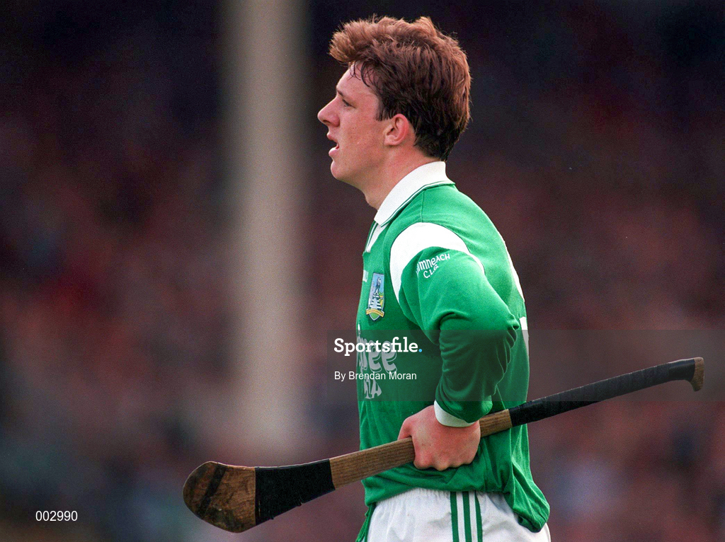 13 April 1997; Mark Foley of Limerick during the National Hurling League Division 1 match between Limerick v Tipperary at the Gaelic Grounds in Limerick. Photo by Brendan Moran/Sportsfile