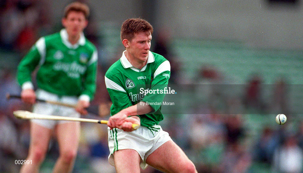 13 April 1997; Mark Foley of Limerick during the National Hurling League Division 1 match between Limerick v Tipperary at the Gaelic Grounds in Limerick. Photo by Brendan Moran/Sportsfile