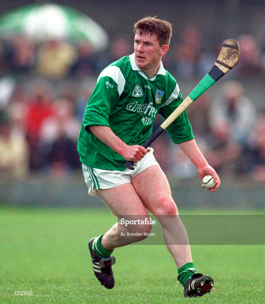 13 April 1997; Mark Foley of Limerick during the National Hurling League Division 1 match between Limerick v Tipperary at the Gaelic Grounds in Limerick. Photo by Brendan Moran/Sportsfile