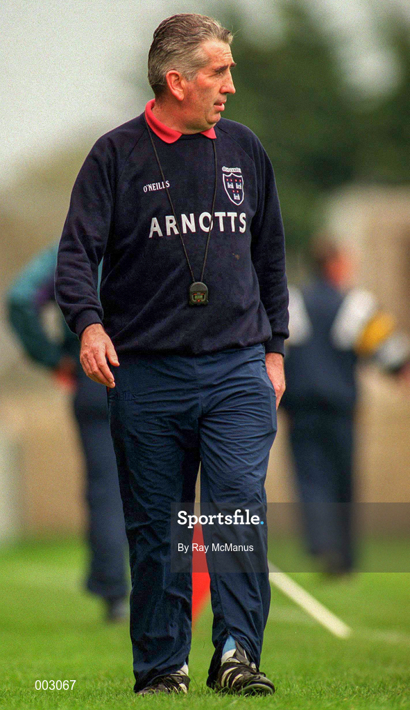 11 May 1997; Dublin manager Michael O'Grady during the National Hurling League Division 2 match between Dublin and Antrim at Parnell Park in Dublin. Photo by Ray McManus/Sportsfile