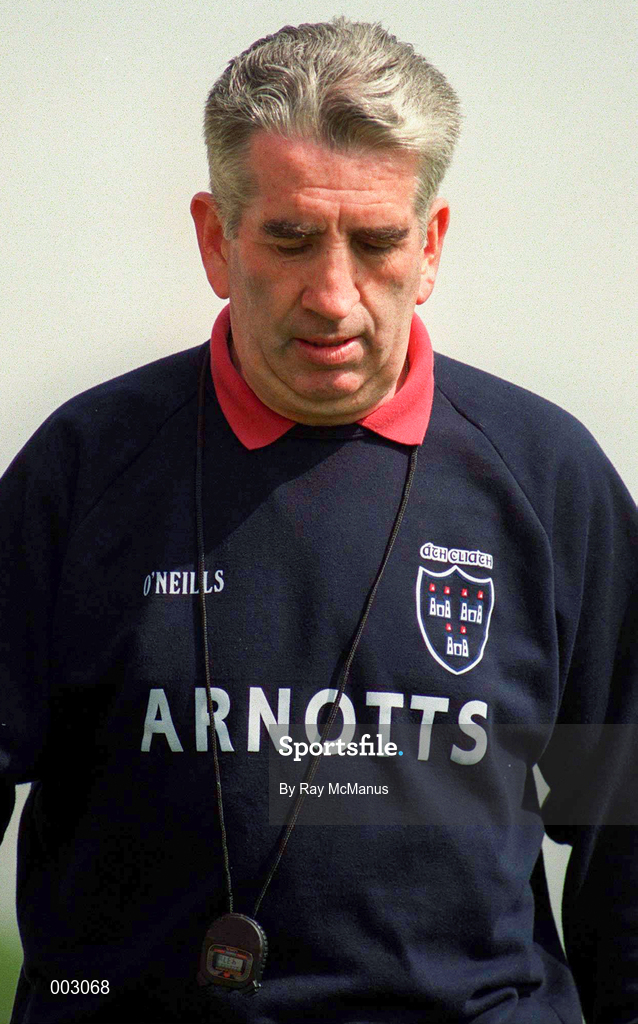 11 May 1997; Dublin manager Michael O'Grady during the National Hurling League Division 2 match between Dublin and Antrim at Parnell Park in Dublin. Photo by Ray McManus/Sportsfile