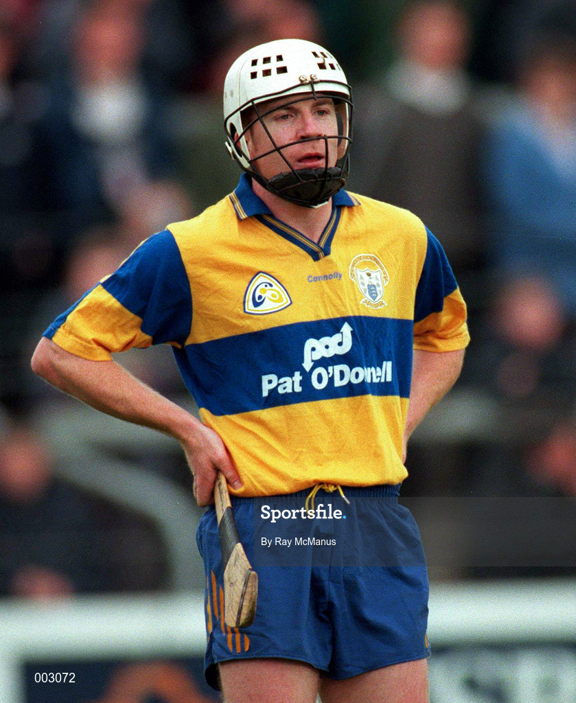 10 May 1997; Michael O'Halloran of Clare during the National Hurling League Division 1 match between Clare and Tipperary at Cusack Park in Ennis. Photo by Ray McManus/Sportsfile