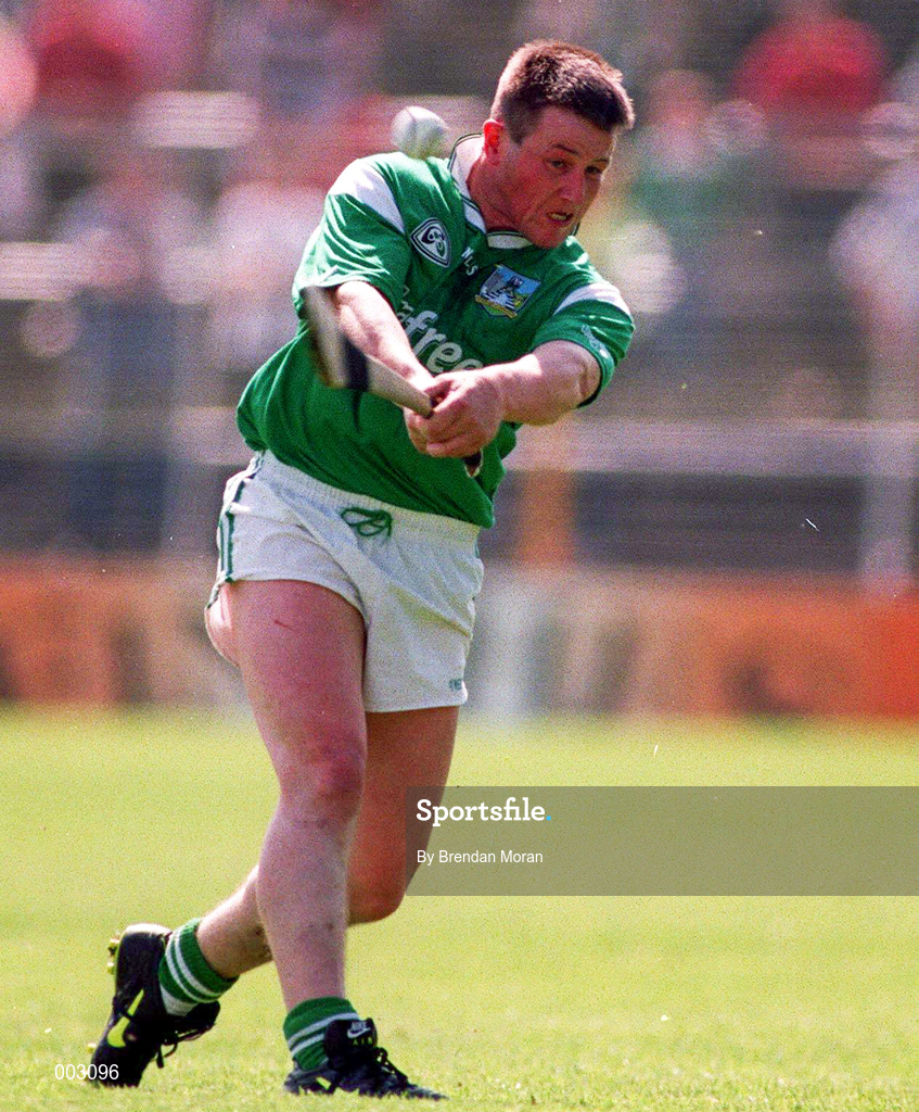 25 May 1997; Mike Houlihan of Limerick during the Munster Senior Hurling Championship Quarter-Final between Limerick and Waterford at Semple Stadium in Thurles, Co. Tipperary. Photo by Brendan Moran/Sportsfile