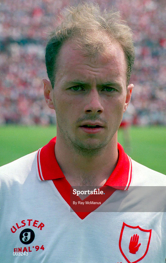 17 July 1994; Peter Canavan of Tyrone ahead of the Ulster Senior Football Championship Final between Down and Tyrone at St. Tiernach's Park in Clones. Photo by Ray McManus/Sportsfile