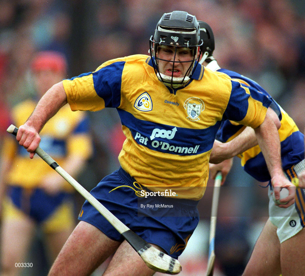 10 May 1997; Sean McMahon of Clare during the National Hurling League Division 1 match between Clare and Tipperary at Cusack Park in Ennis. Photo by Ray McManus/Sportsfile