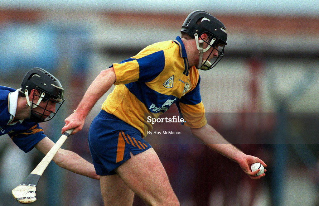 10 May 1997; Sean McMahon of Clare during the National Hurling League Division 1 match between Clare and Tipperary at Cusack Park in Ennis. Photo by Ray McManus/Sportsfile