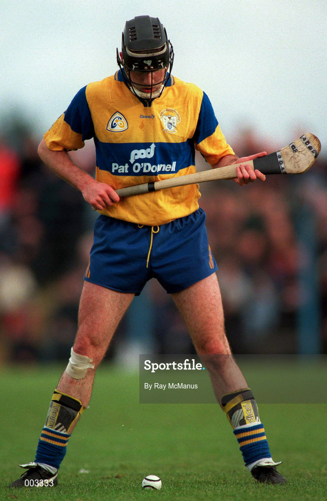 10 May 1997; Sean McMahon of Clare during the National Hurling League Division 1 match between Clare and Tipperary at Cusack Park in Ennis. Photo by Ray McManus/Sportsfile