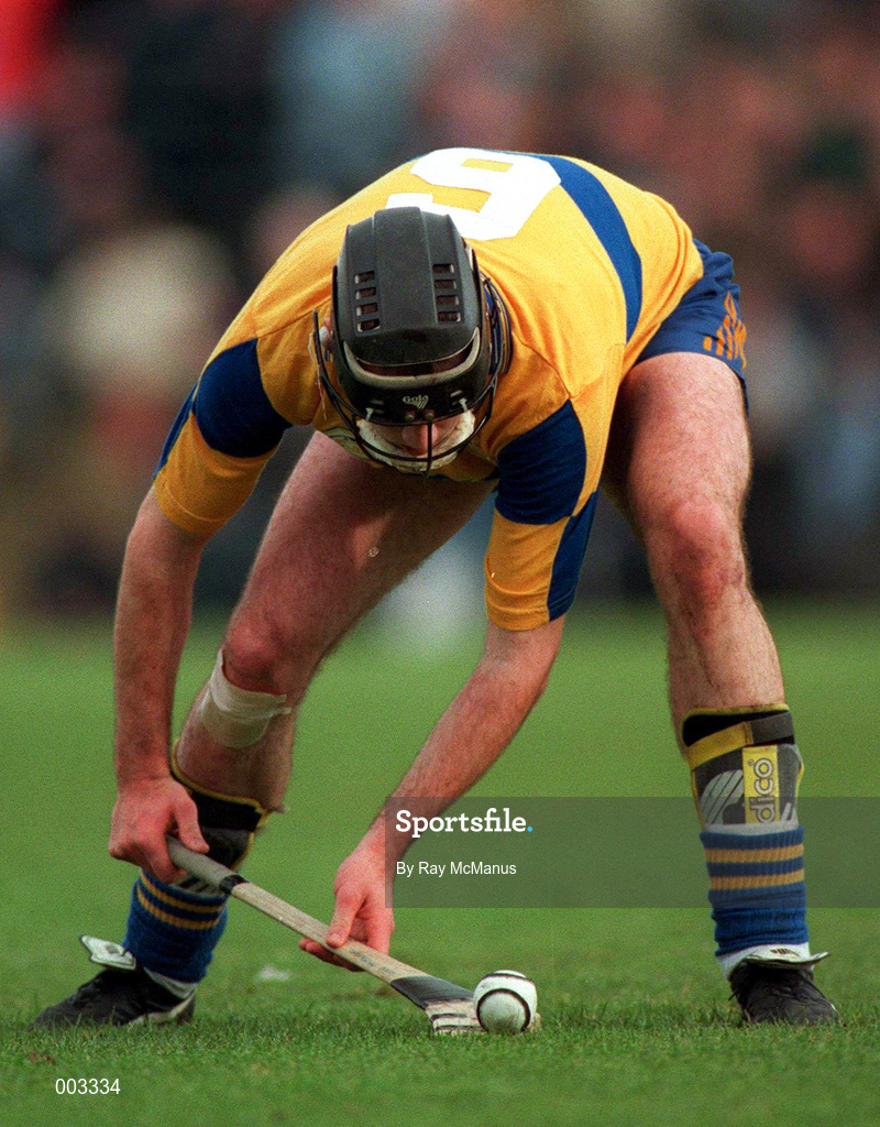 10 May 1997; Sean McMahon of Clare during the National Hurling League Division 1 match between Clare and Tipperary at Cusack Park in Ennis. Photo by Ray McManus/Sportsfile