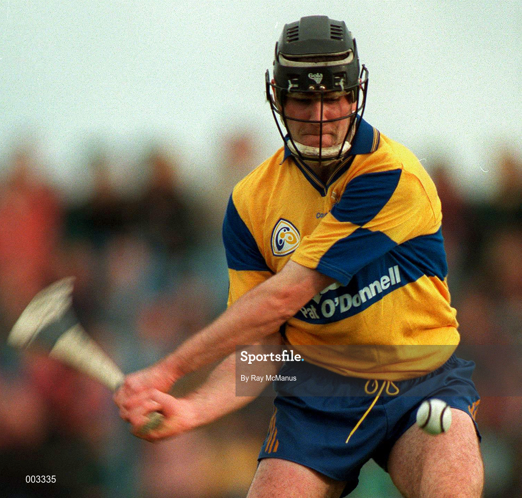 10 May 1997; Sean McMahon of Clare during the National Hurling League Division 1 match between Clare and Tipperary at Cusack Park in Ennis. Photo by Ray McManus/Sportsfile