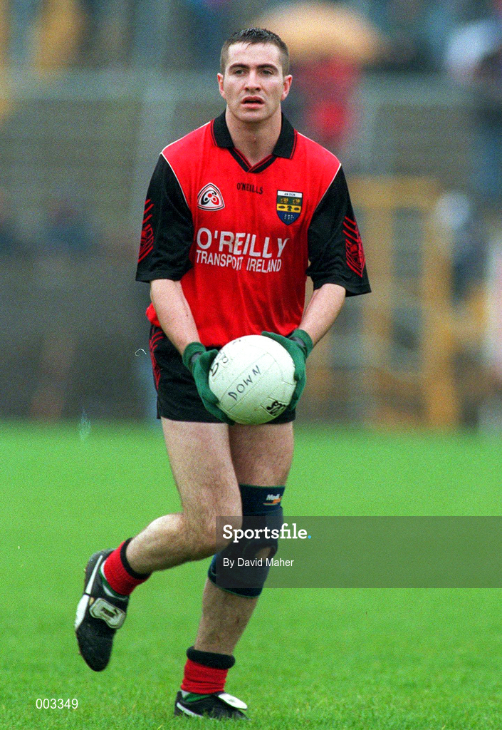 18 May 1997; Sean Ward of Down during the Ulster GAA Football Senior Championship Preliminary Round match between Down and Tyrone at St. Tiernach's Park in Clones. Photo by David Maher/Sportsfile