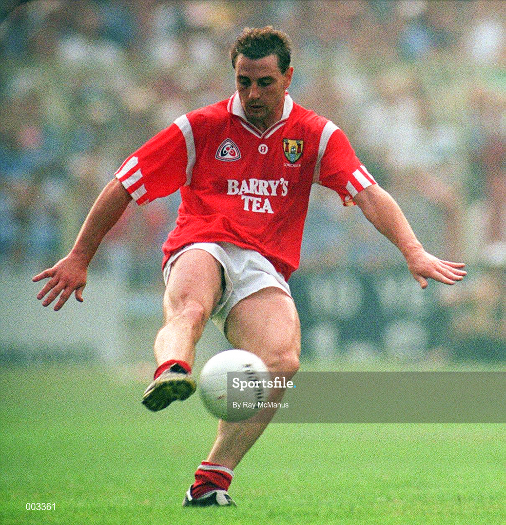 23 July 1995; Stephen O'Brien of Cork during the Munster Senior Football Championship Final between Kerry and Cork at Fitzgerald Stadium in Killarney, Kerry. Photo by Ray McManus/Sportsfile