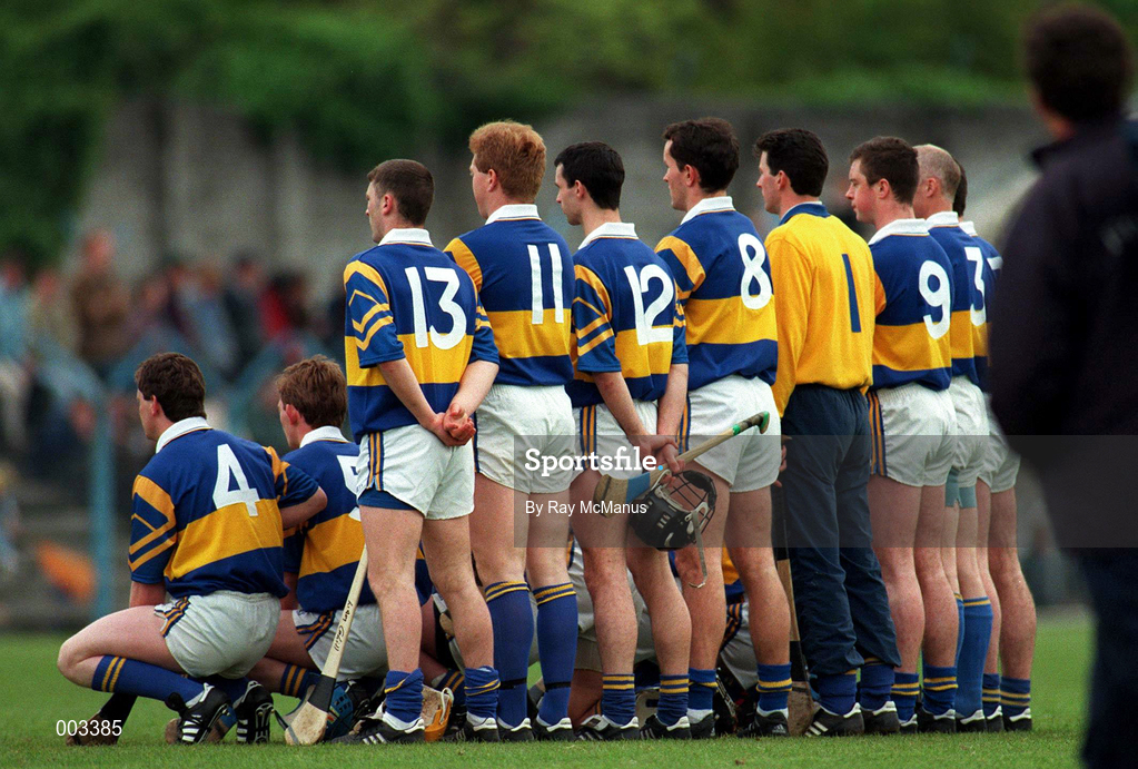 10 May 1997; The Tipperary team line-up for their team photograph ahead of the National Hurling League Division 1 match between Clare and Tipperary at Cusack Park in Ennis. Photo by Ray McManus/Sportsfile
